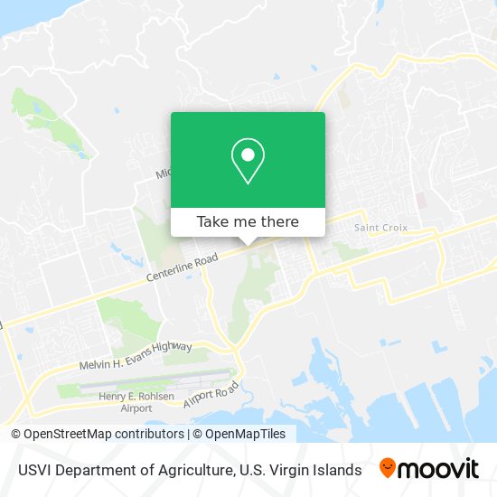 USVI Department of Agriculture map