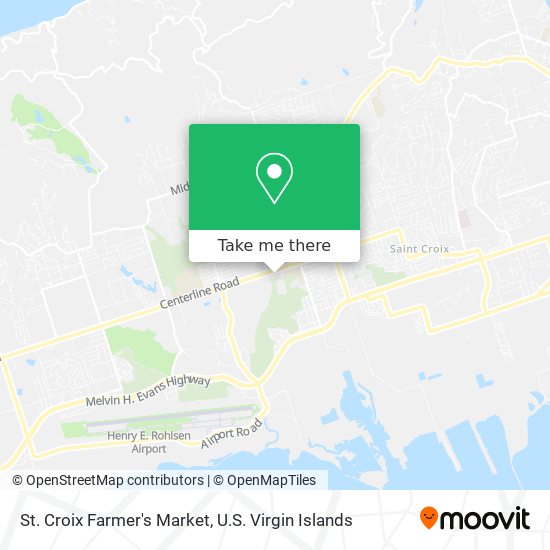 St. Croix Farmer's Market map