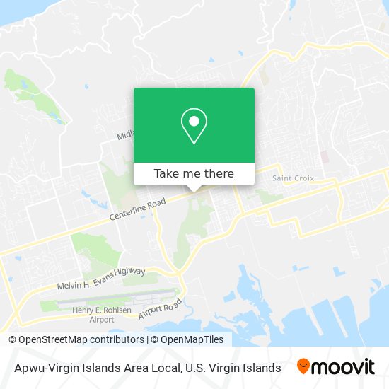 Apwu-Virgin Islands Area Local map