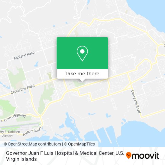 Governor Juan F Luis Hospital & Medical Center map