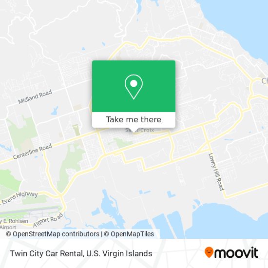 Mapa Twin City Car Rental