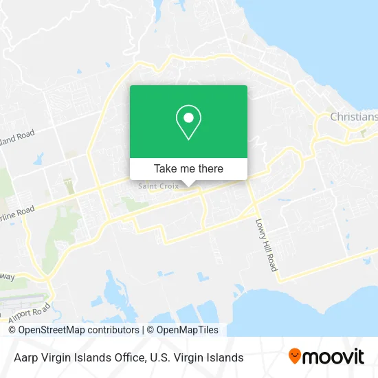 Aarp Virgin Islands Office map