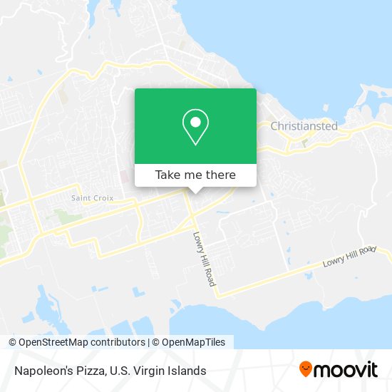 Napoleon's Pizza map