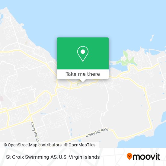 Mapa St Croix Swimming AS