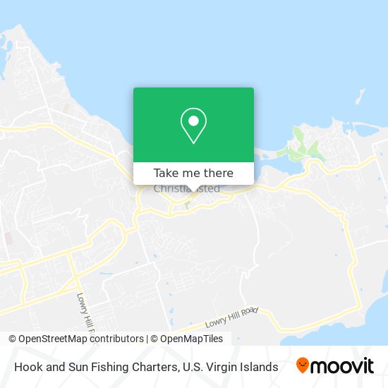 Hook and Sun Fishing Charters map