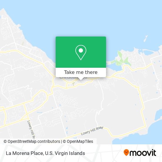 La Morena Place map