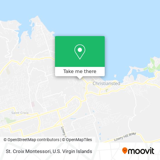 St. Croix Montessori map