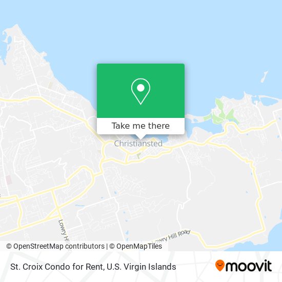 St. Croix Condo for Rent map