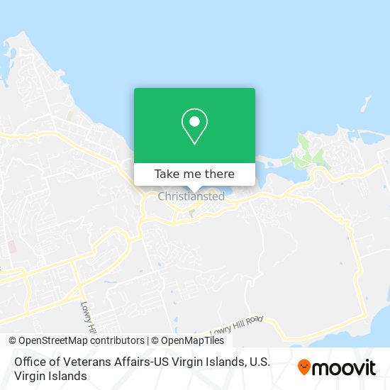 Mapa Office of Veterans Affairs-US Virgin Islands