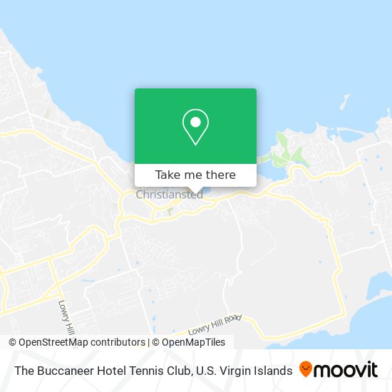 The Buccaneer Hotel Tennis Club map