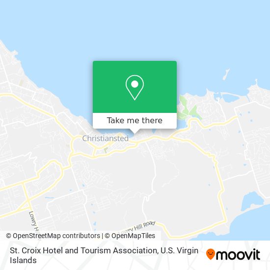 St. Croix Hotel and Tourism Association map
