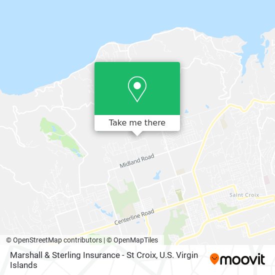 Mapa Marshall & Sterling Insurance - St Croix