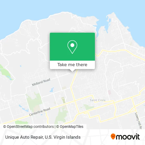 Unique Auto Repair map