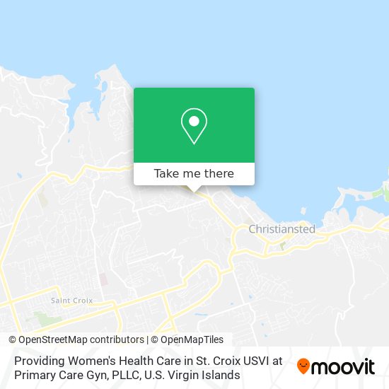 Mapa Providing Women's Health Care in St. Croix USVI at Primary Care Gyn, PLLC