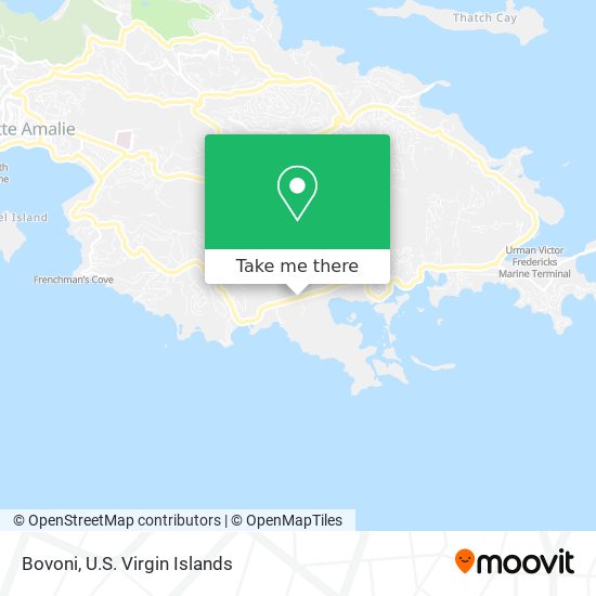 Mapa Bovoni