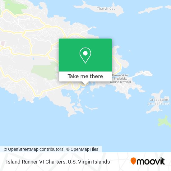 Island Runner VI Charters map