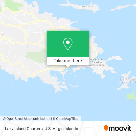 Lazy Island Charters map