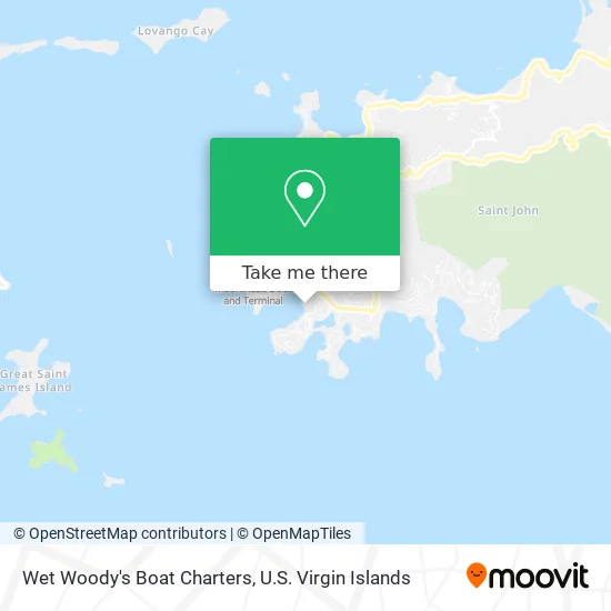 Wet Woody's Boat Charters map