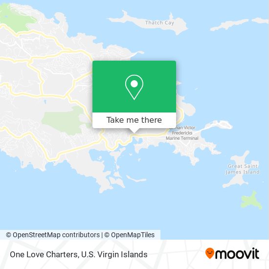 One Love Charters map