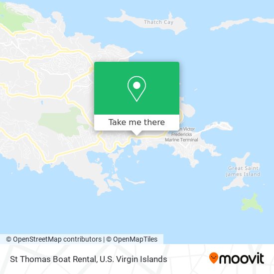 Mapa St Thomas Boat Rental