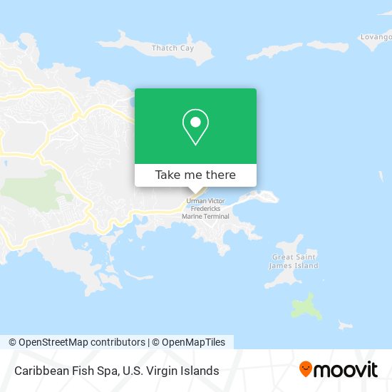 Mapa Caribbean Fish Spa