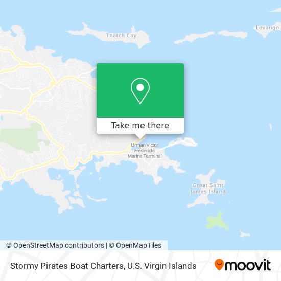 Mapa Stormy Pirates Boat Charters