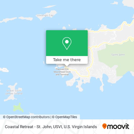 Mapa Coastal Retreat - St. John, USVI