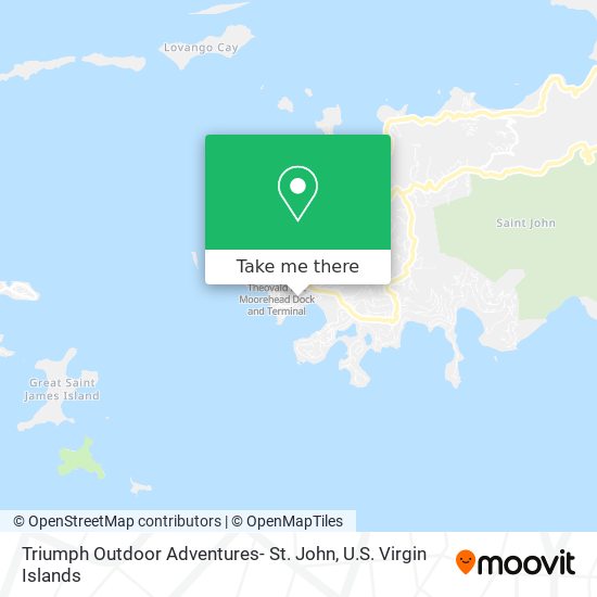 Triumph Outdoor Adventures- St. John map