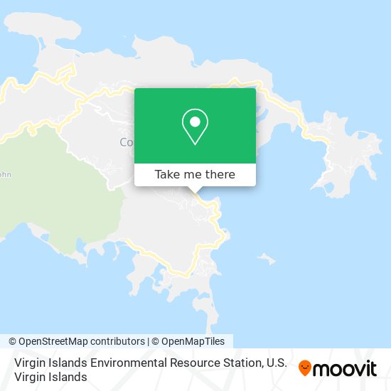 Virgin Islands Environmental Resource Station map