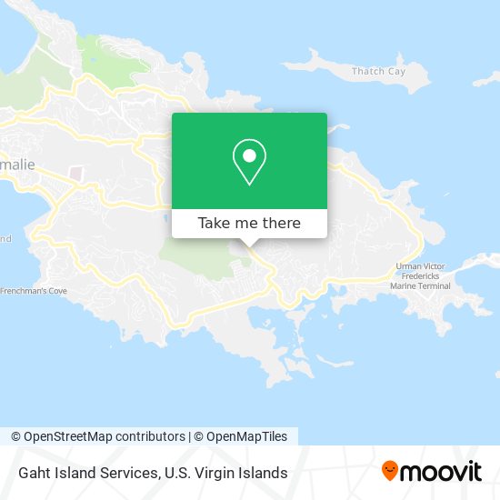 Gaht Island Services map