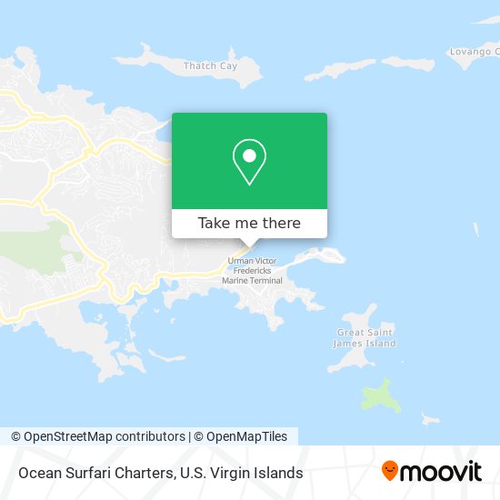 Ocean Surfari Charters map