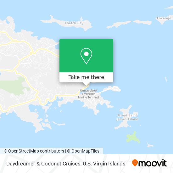Mapa Daydreamer & Coconut Cruises
