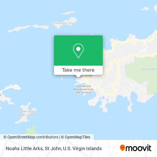 Mapa Noahs Little Arks, St John