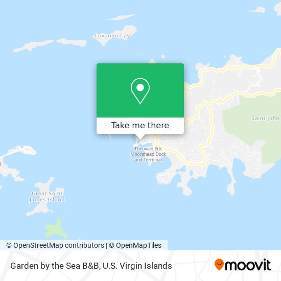 Mapa Garden by the Sea B&B