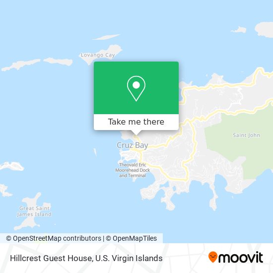 Mapa Hillcrest Guest House