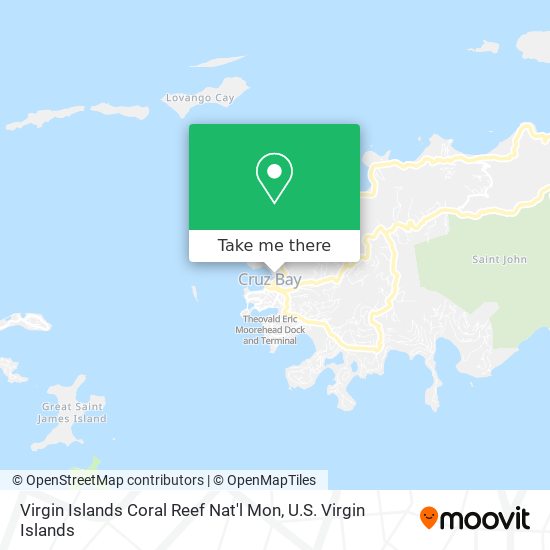 Virgin Islands Coral Reef Nat'l Mon map