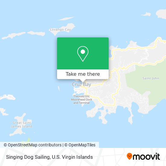 Mapa Singing Dog Sailing