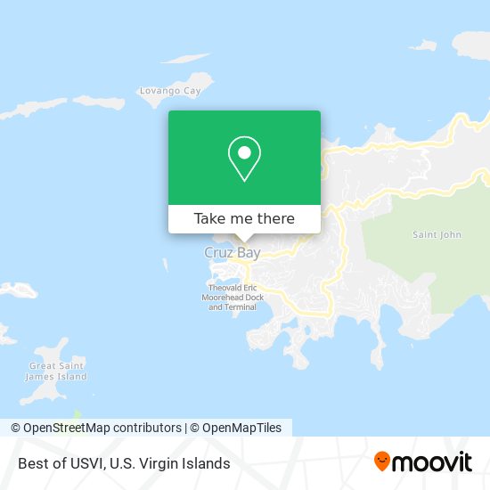Mapa Best of USVI