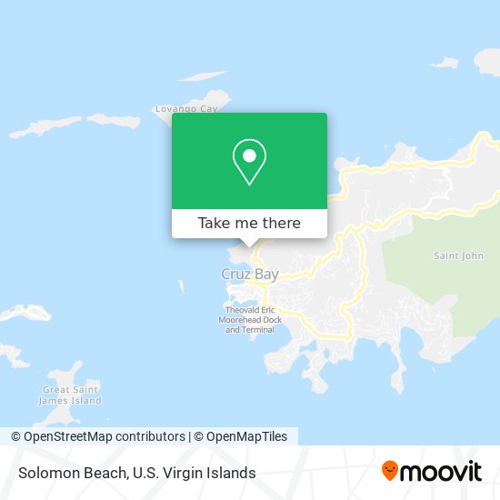 Mapa Solomon Beach