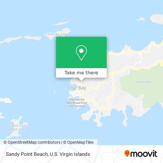 Mapa Sandy Point Beach