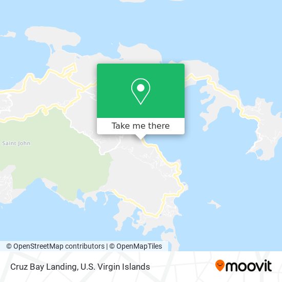 Cruz Bay Landing map