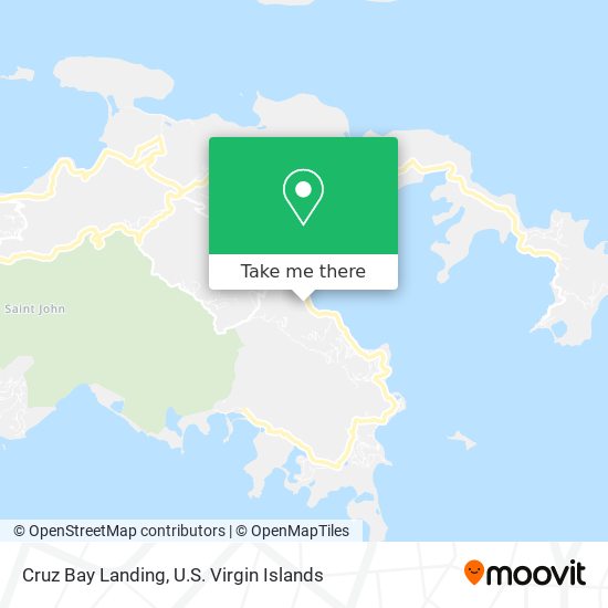 Mapa Cruz Bay Landing