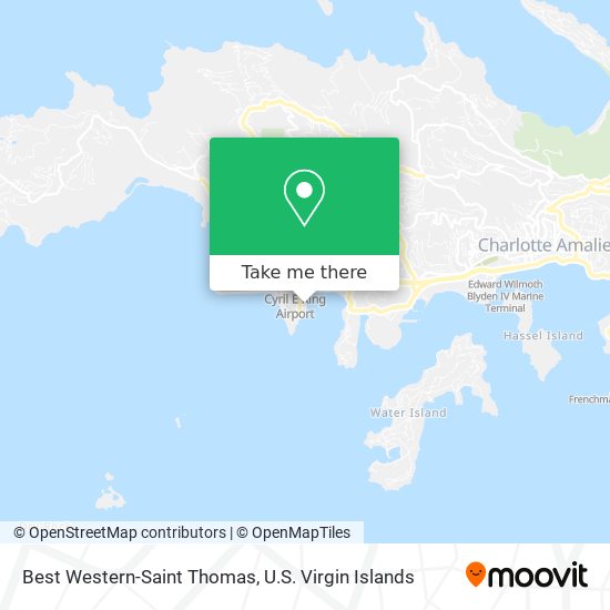 Best Western-Saint Thomas map