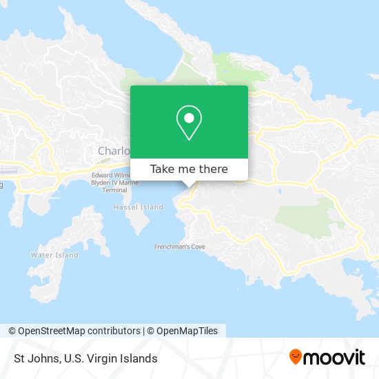 Mapa St Johns