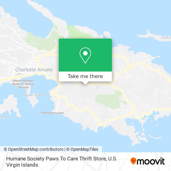 Humane Society Paws To Care Thrift Store map