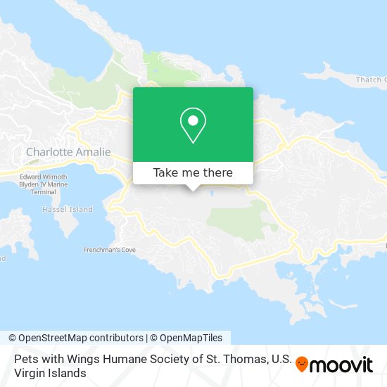 Pets with Wings Humane Society of St. Thomas map