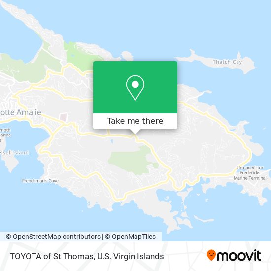TOYOTA of St Thomas map