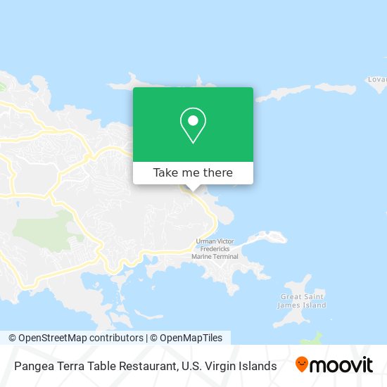 Mapa Pangea Terra Table Restaurant