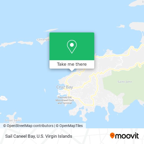 Sail Caneel Bay map