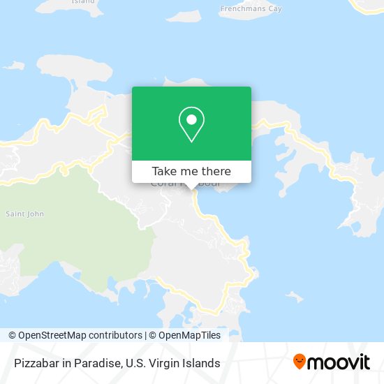 Pizzabar in Paradise map